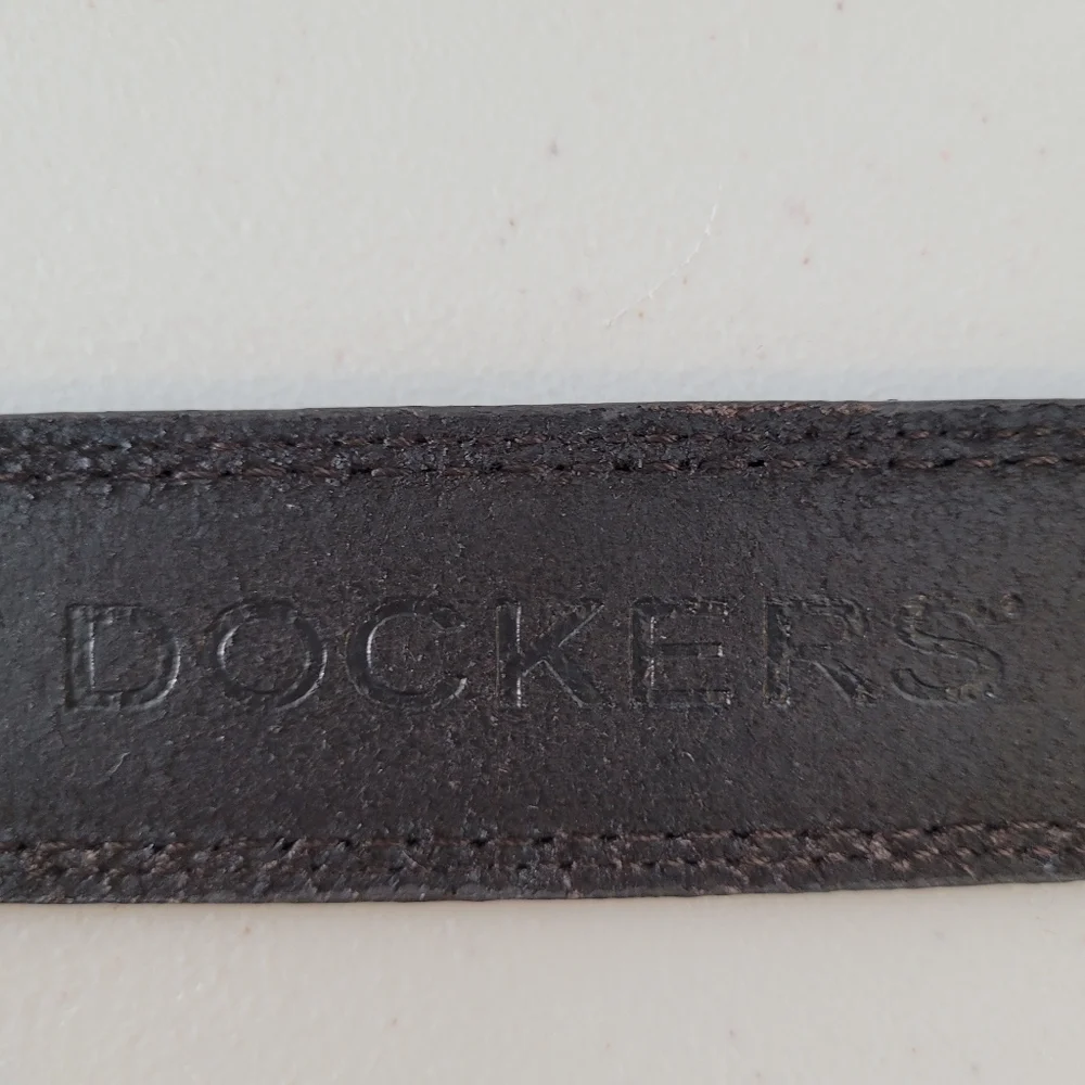 Dockers Brown Leather Dress Belt - Size 38